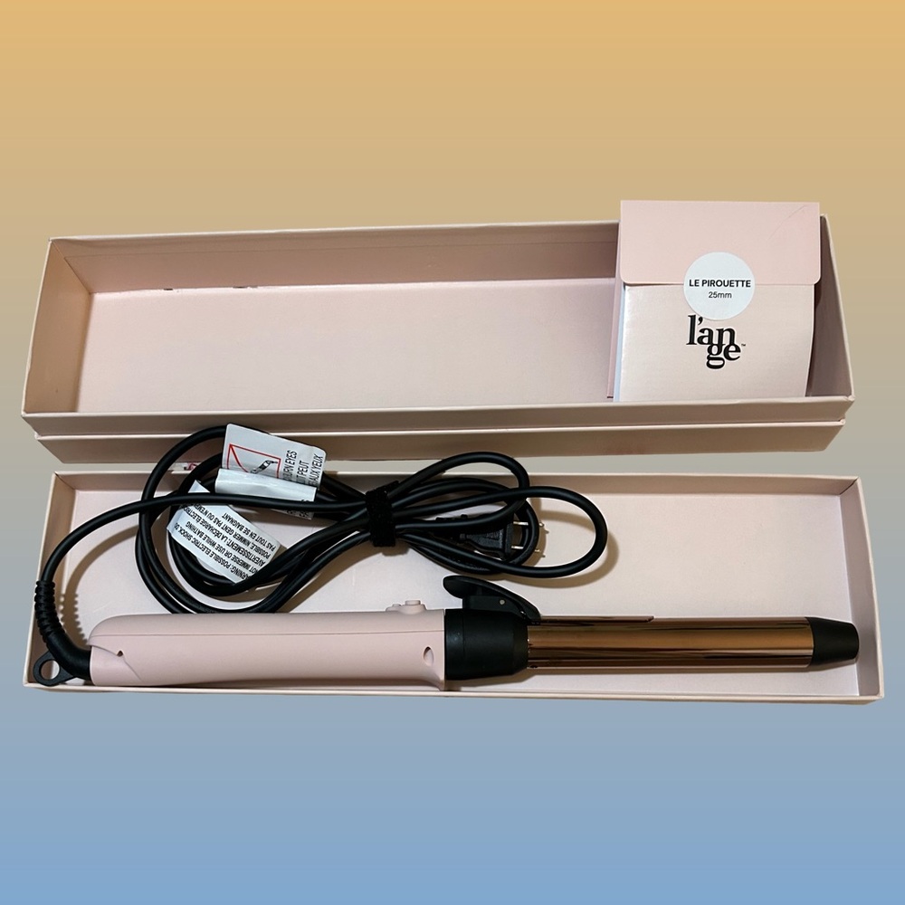 LNWOT! Le Pirouette Titanium Rotating Curling Iron 1” or 25mm barrel in pink. - Picture 9 of 14